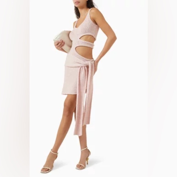 New Asta Allegra mini cutout dress pink size XS - Picture 2 of 16